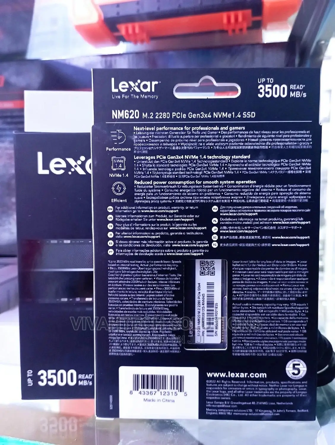 Lexar Single Notch M.2 Nvme 512gb