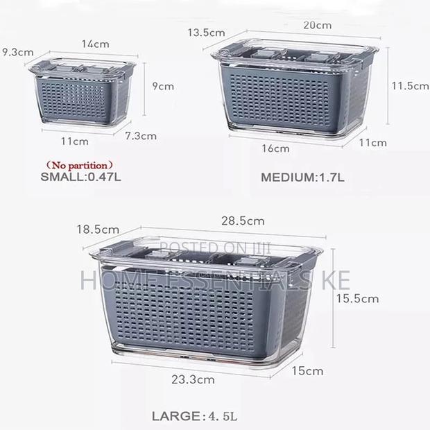 4.5L Luxear Fresh Food Storage Containers,Fridge Storage - thumbnail 8