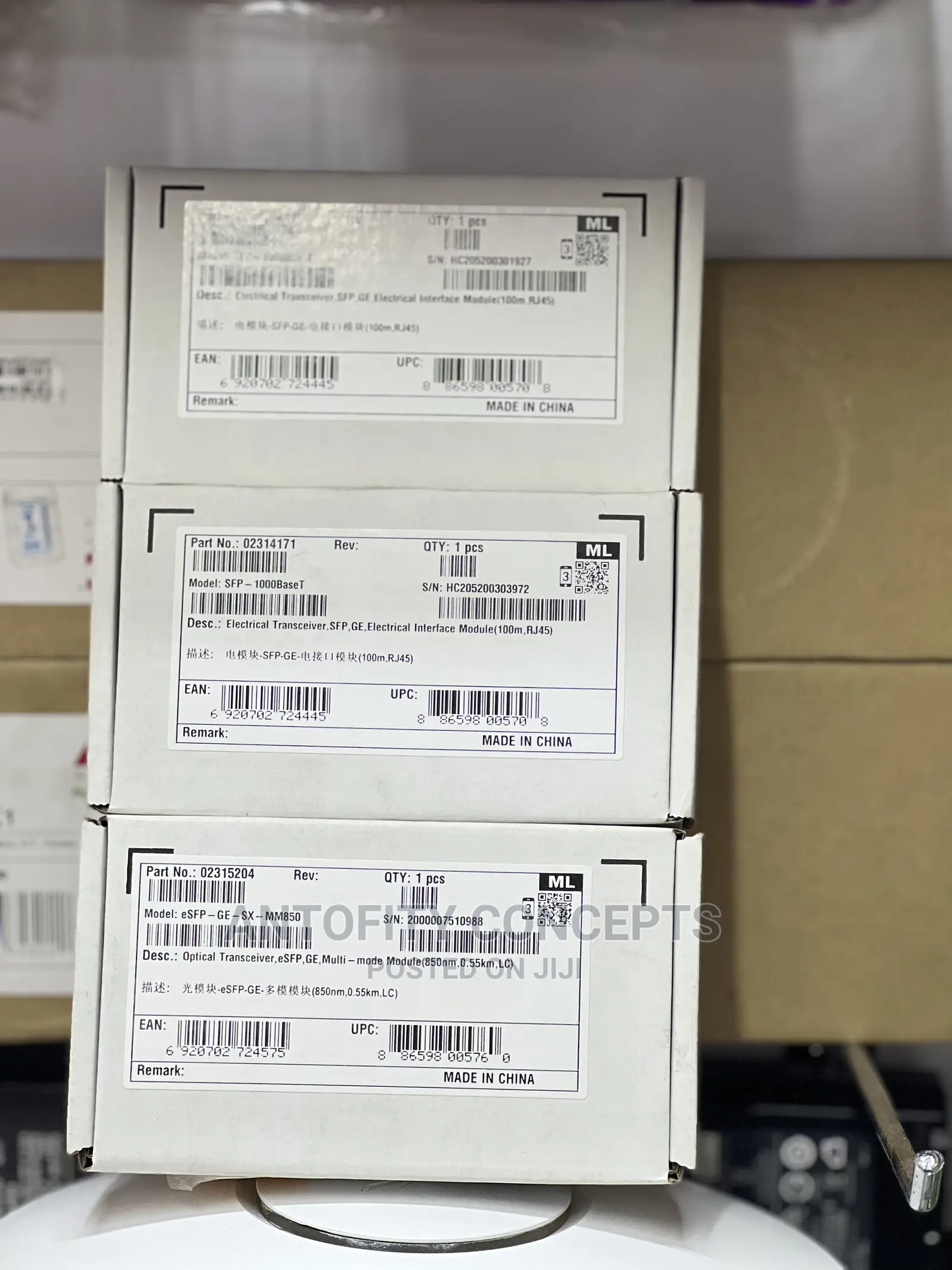 Huawei 1000base-T SFP Copper Rj-45 100m Transceiver Module
