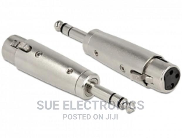 XLR Female to 6.35mm Stereo Jack Plug