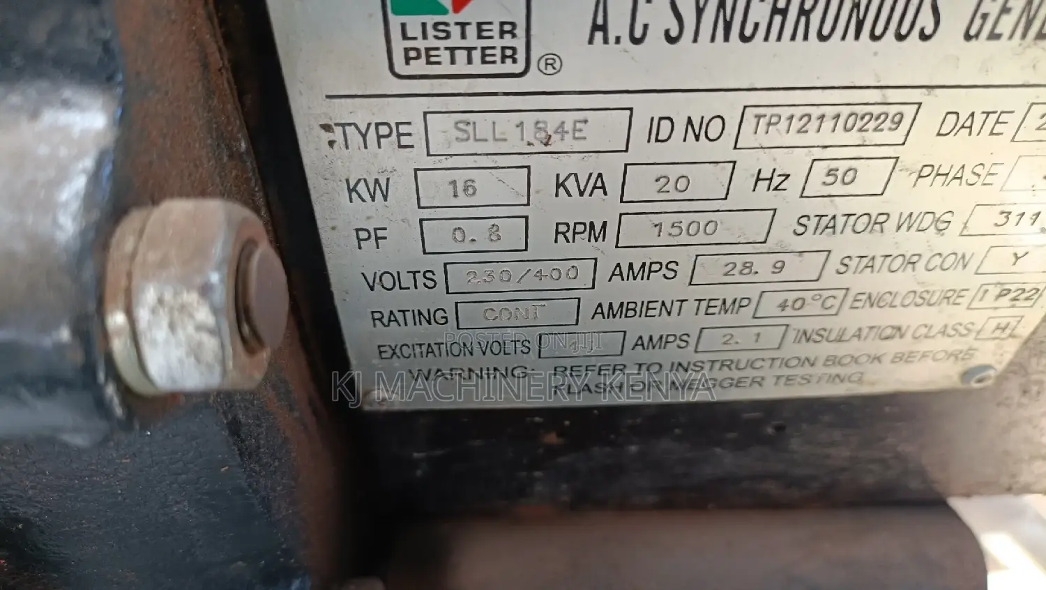 20kva Ex-Uk Power Generator for SALE!