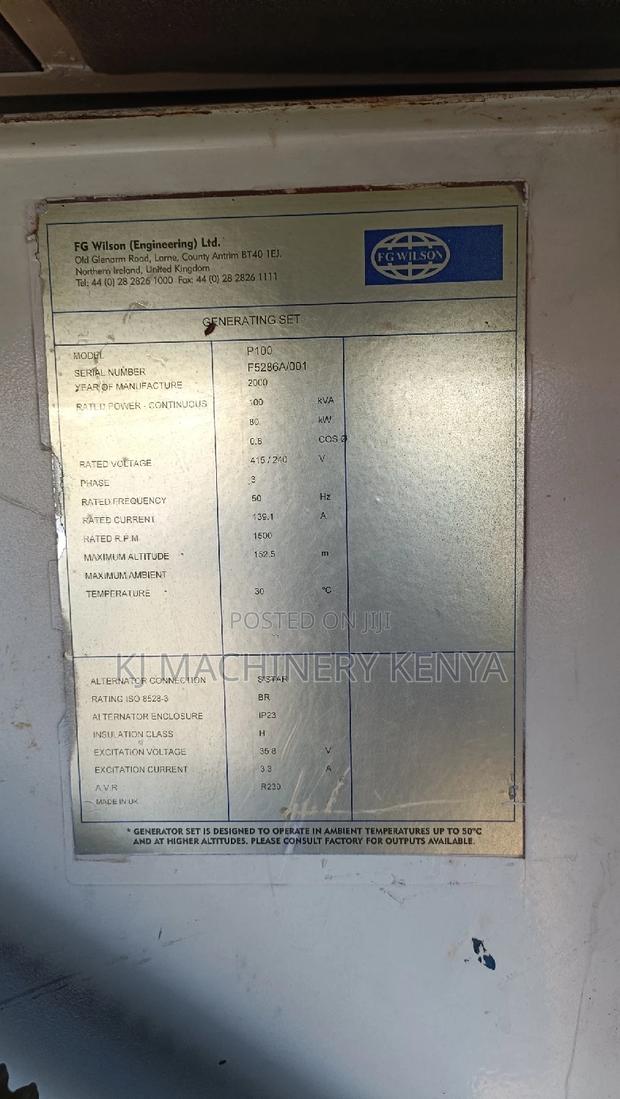 100KVA Ex-Uk Perkins Power Generator on OFFFER! - thumbnail 3
