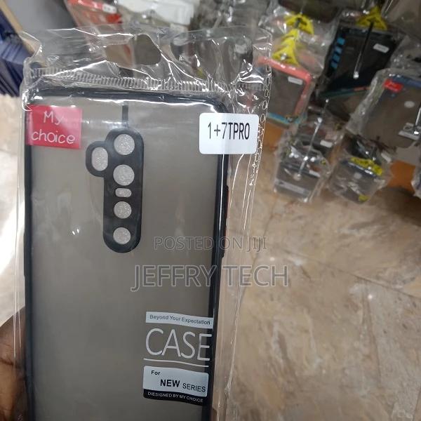 Back Cover for Oneplus 7T Pro (Blue, Shock Proof, - thumbnail 3