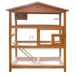 Wooden Meshed Antic Bird Cages
