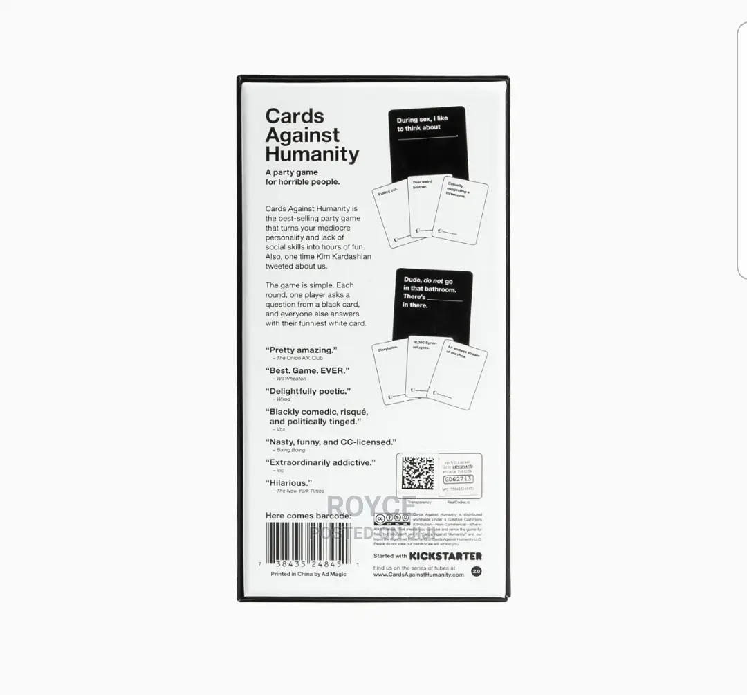 Cards Against Humanity Game