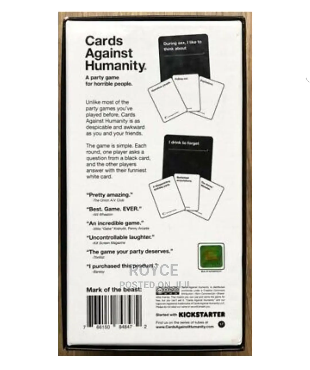 Cards Against Humanity Game
