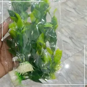 Deep Green Yellow Brushed Aquarium Plants