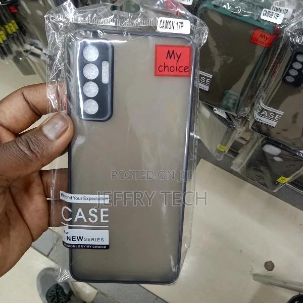 Back Cover for Tecno Camon 17P (Black, Camera Bump Protecto - thumbnail 2