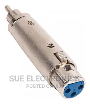 XLR Female to Rca Male Adapter Nickel