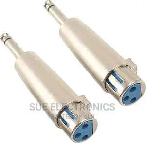3pin XLR Female to 6.5mm Mono Plug Adapter