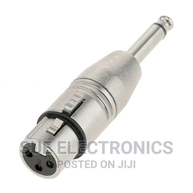 Mono Male 6.35mm Connector to 3pins XLR Female Socket
