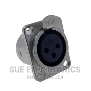 3 Pole Female Panel Mount XLR Plug