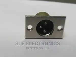 Metalic Panel Mount XLR Connector, Male
