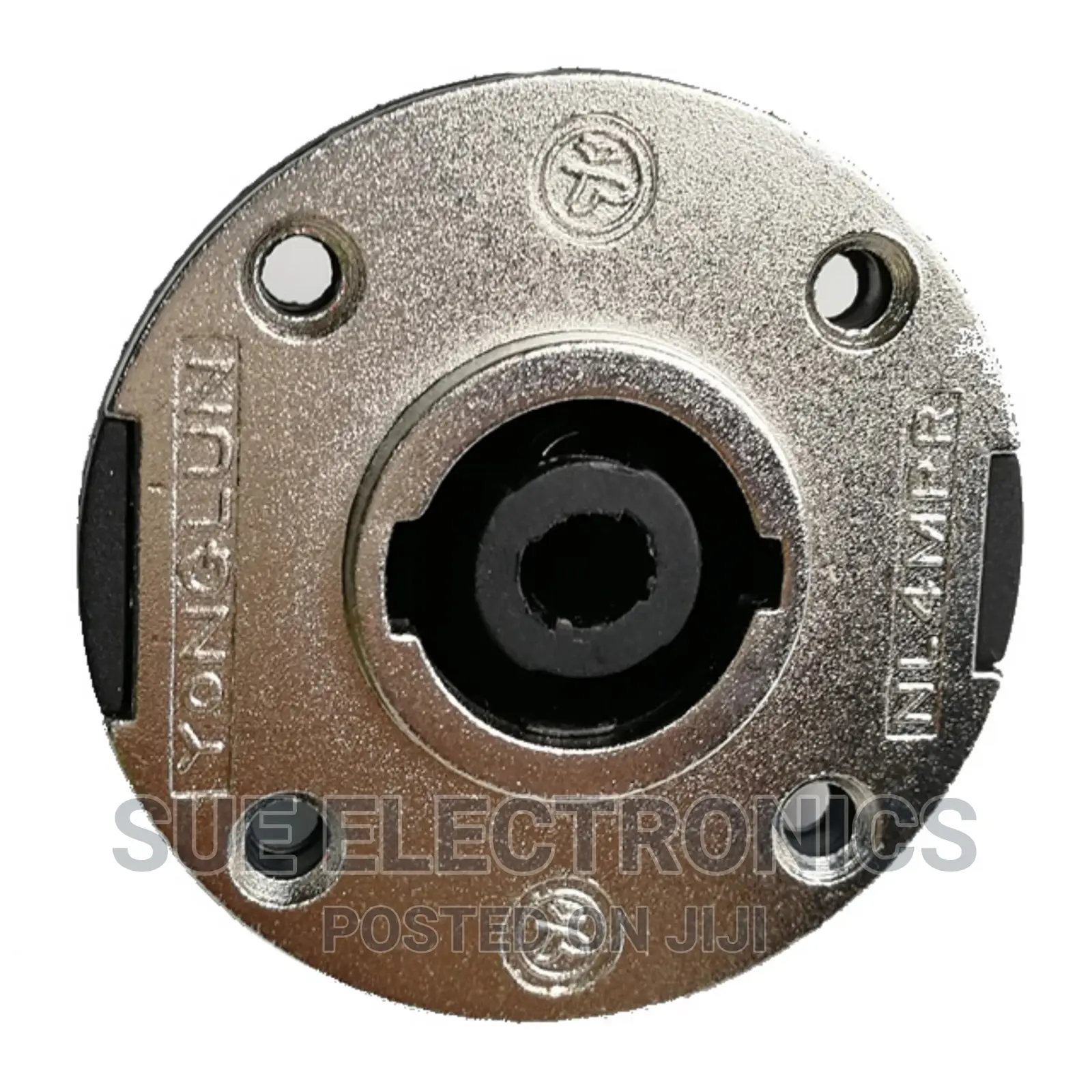 Round All Metalic Audio Speaker Plug Front Panel Mount