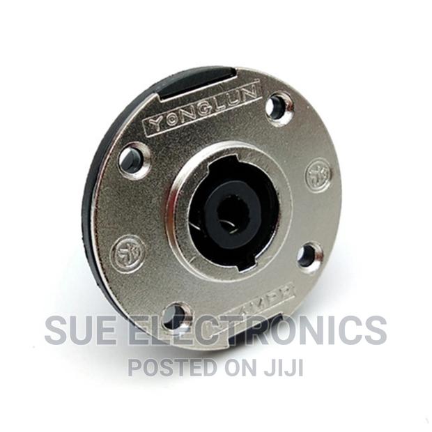 Round Metalic Audio Speaker Plug - main view