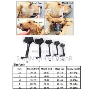 Adjustable Soft PU Leather Safety Dog Muzzle - Small Size