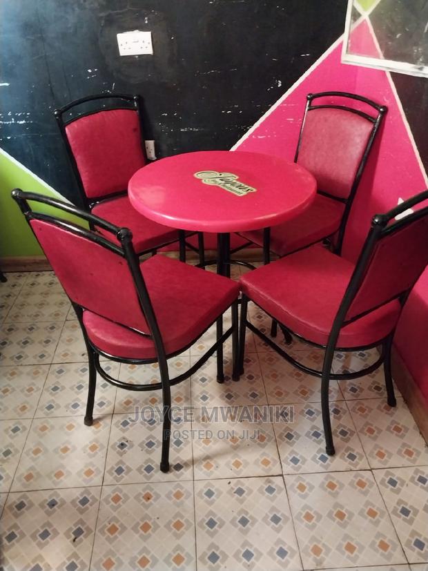 Set of Restaurant Chairs and Table - main view