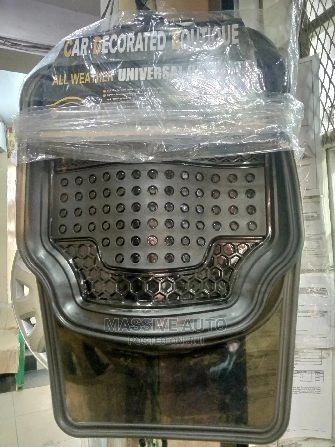 5pcs Black Clear Floor Mats Available