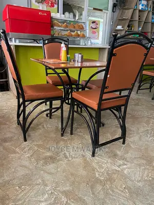 Set of Four Restaurant Chairs and Table