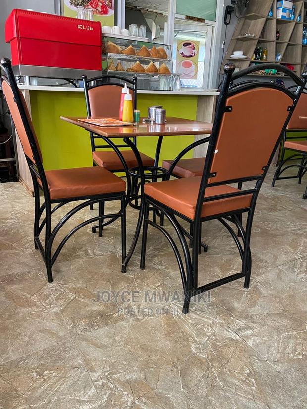 Set of Four Restaurant Chairs and Table