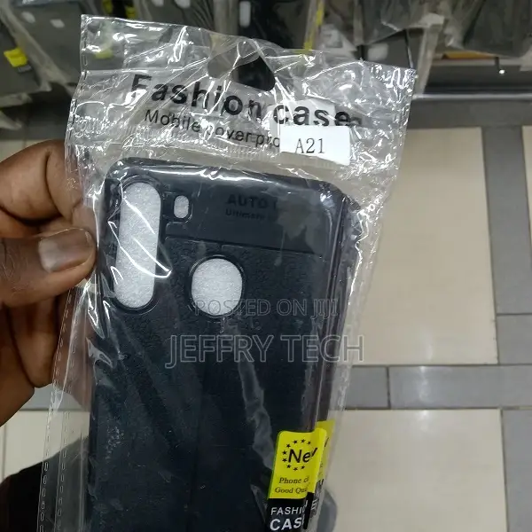 Back Cover for Samsung Galaxy A21 (Blue, Dual Protection,