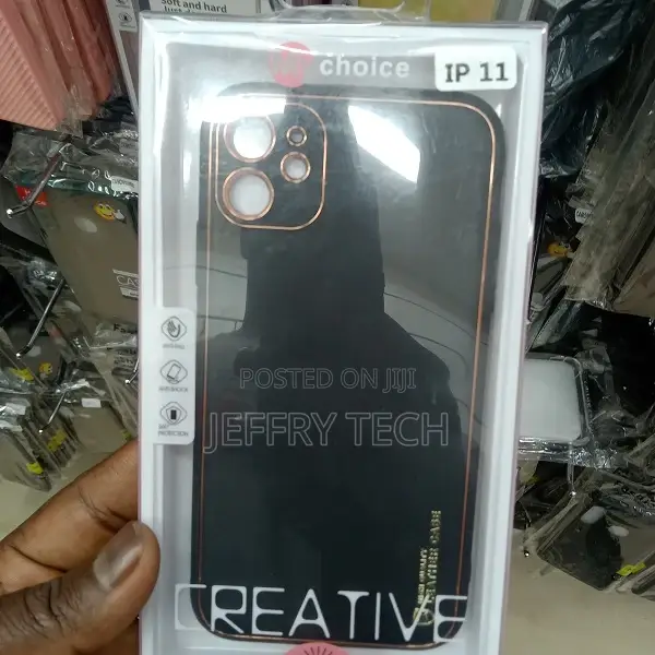 Back Cover for Apple iPhone 11 (Black, Ring Case, Pack Of: