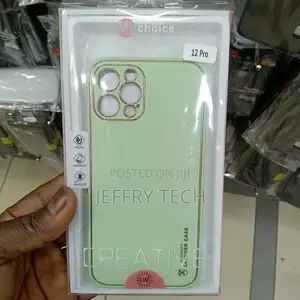 Back Cover for Apple iPhone 12 Pro (Green, Gold, Shock Pro