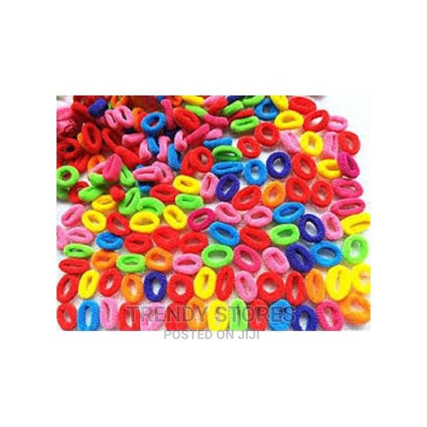 50pcs Colorful Small Elastic Hair Bands - thumbnail 2