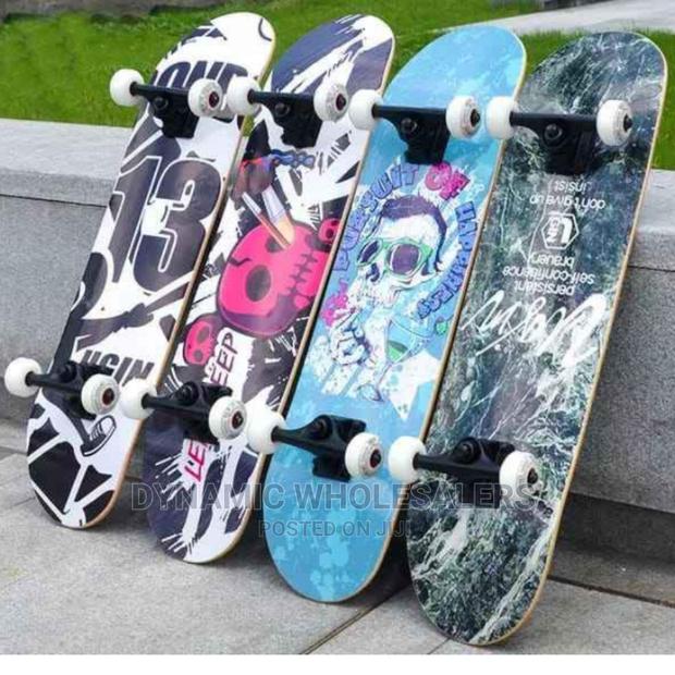 *Skateboard With Rubber Wheels