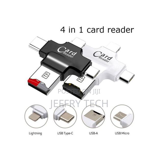 4 In1 OTG USB Type-C Memory TF Micro Card Reader