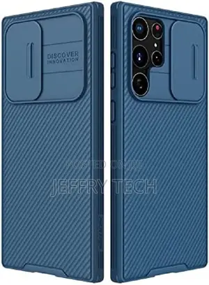 Nillkin Cam Shield Case With Slide Samsung S22 Ultra, Blue