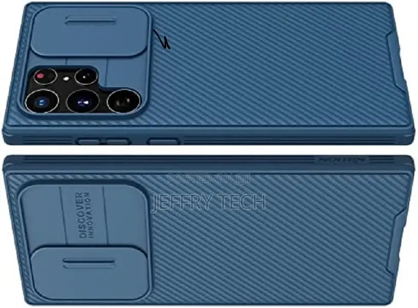 Nillkin Cam Shield Case With Slide Samsung S22 Ultra, Blue