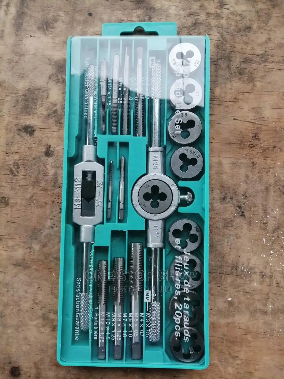 20pcs M3-M12 Allpy Steel Tap Die Set