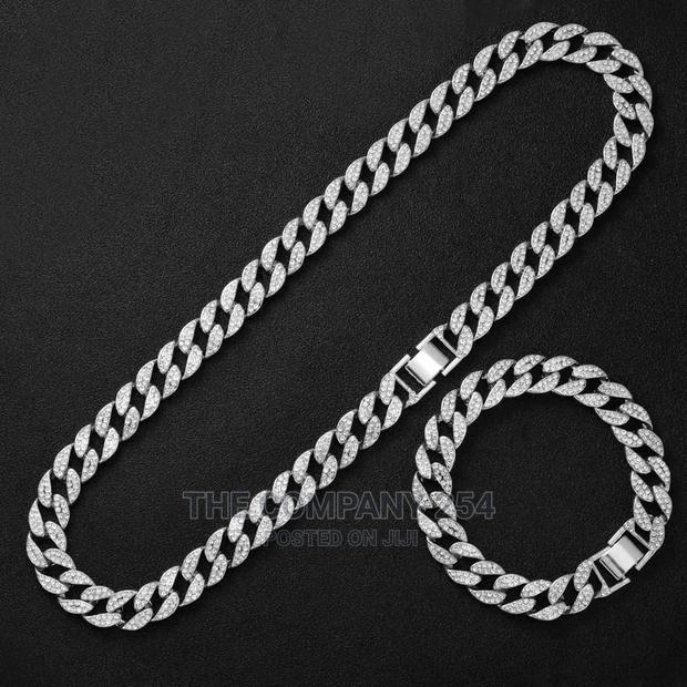 Men Women Hip Hop Iced Out Bling Chain Necklace 14mm Width