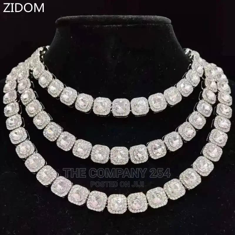 Men Women Hip Hop Iced Out Bling Chain Necklace 14mm Width
