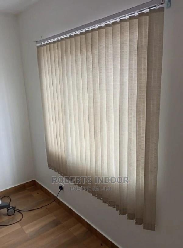 Beige Vertical Office Window Blinds - main view