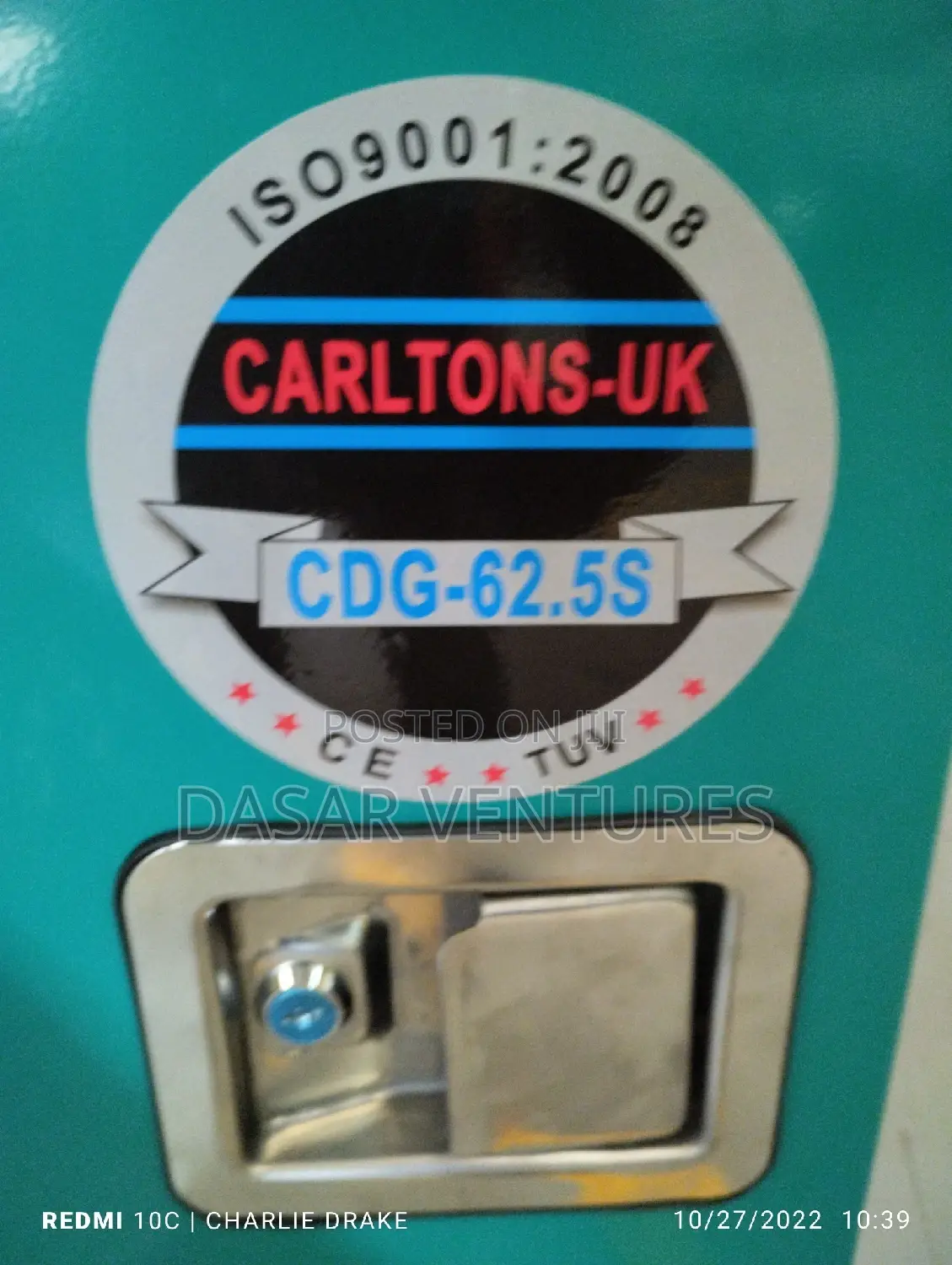 Caltons Generator 62.5kva. Made in UK