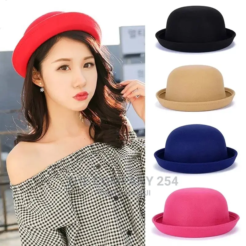 Floppy Berret Beanie Vintage Bowler Hats Ksh.699