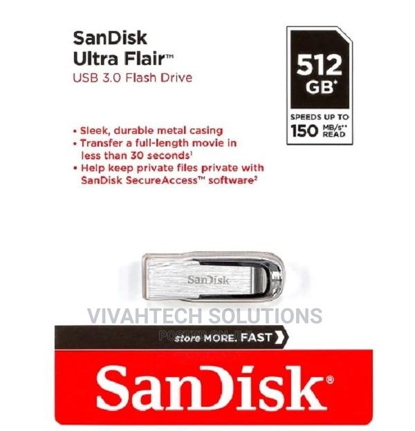 Original Flash Drive Sandisk 512GB Ultra Flair 3.0 - main view