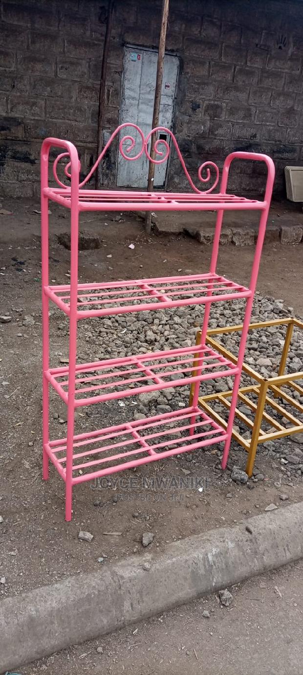 Metallic Shoe Rack - main view