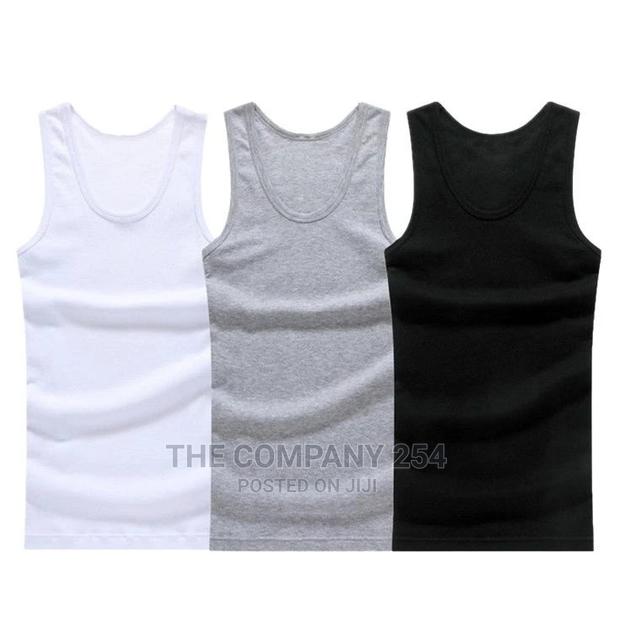 3 in 1 White Black Grey Pure Cotton Vest Pack
Ksh.1200