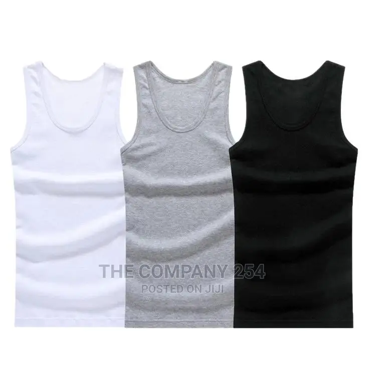 3 in 1 White Black Grey Pure Cotton Vest Pack
Ksh.1200