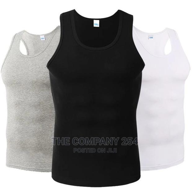 3 in 1 White Black Grey Pure Cotton Vest Pack
Ksh.1200 - thumbnail 2