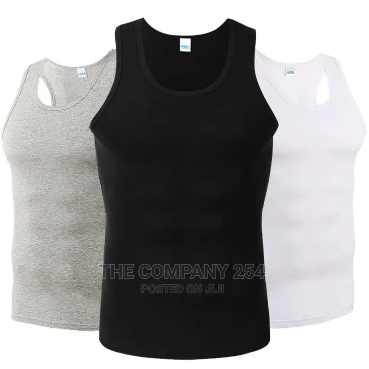 3 in 1 White Black Grey Pure Cotton Vest Pack
Ksh.1200