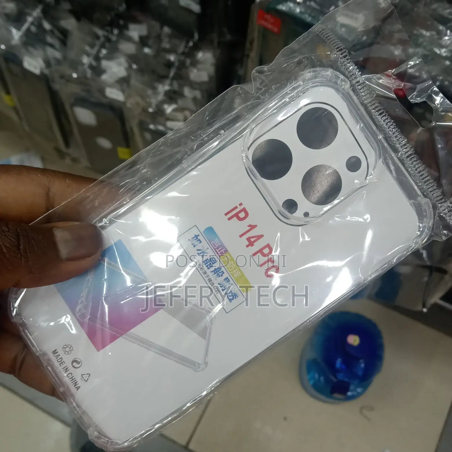 iPhone 14 Pro Transparent Case With Shock Proof Bumps
