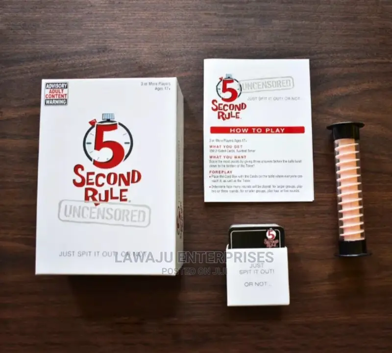 5 Second Rule Uncensored Party Game