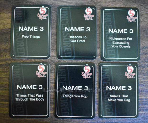 5 Second Rule Uncensored Party Game - thumbnail 4