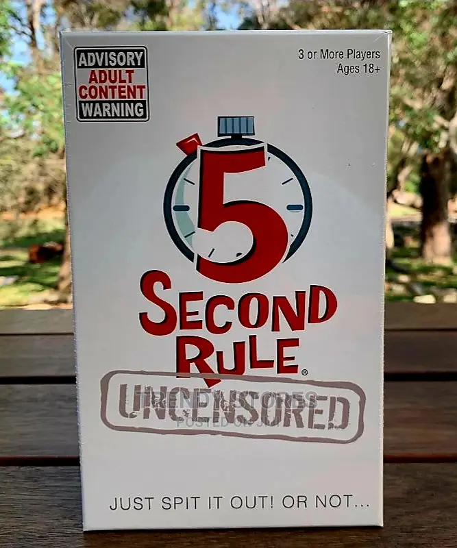 5 Second Rule Uncensored Thinking Party Game
