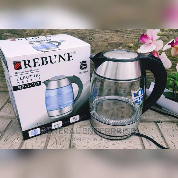 1.8 Litres Rebune Glass Kettle. - main view