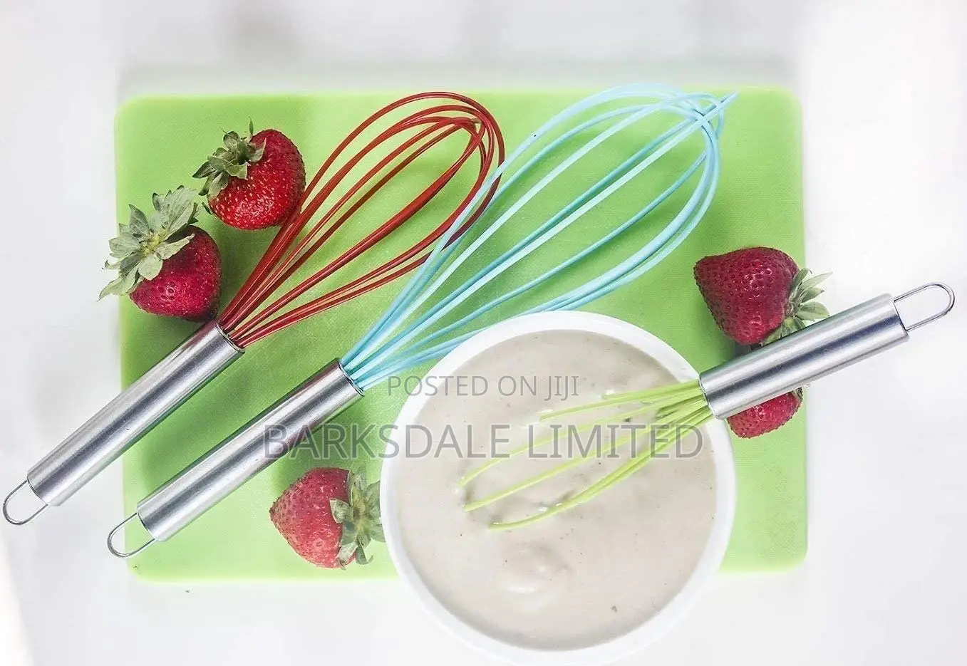 Silicone Whisk High Heat Resistant Stainless Steel Non-Stick